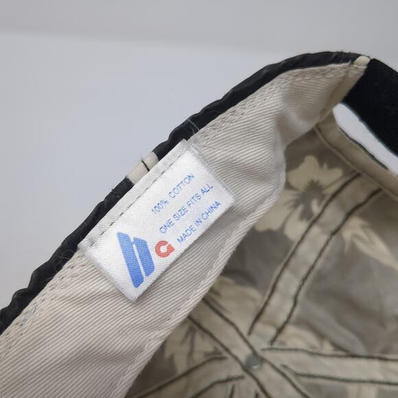 Ha Strapback Baseball Cap Multicolor One Size Adjustable Floral Print 6 Panel - Picture 9 of 9